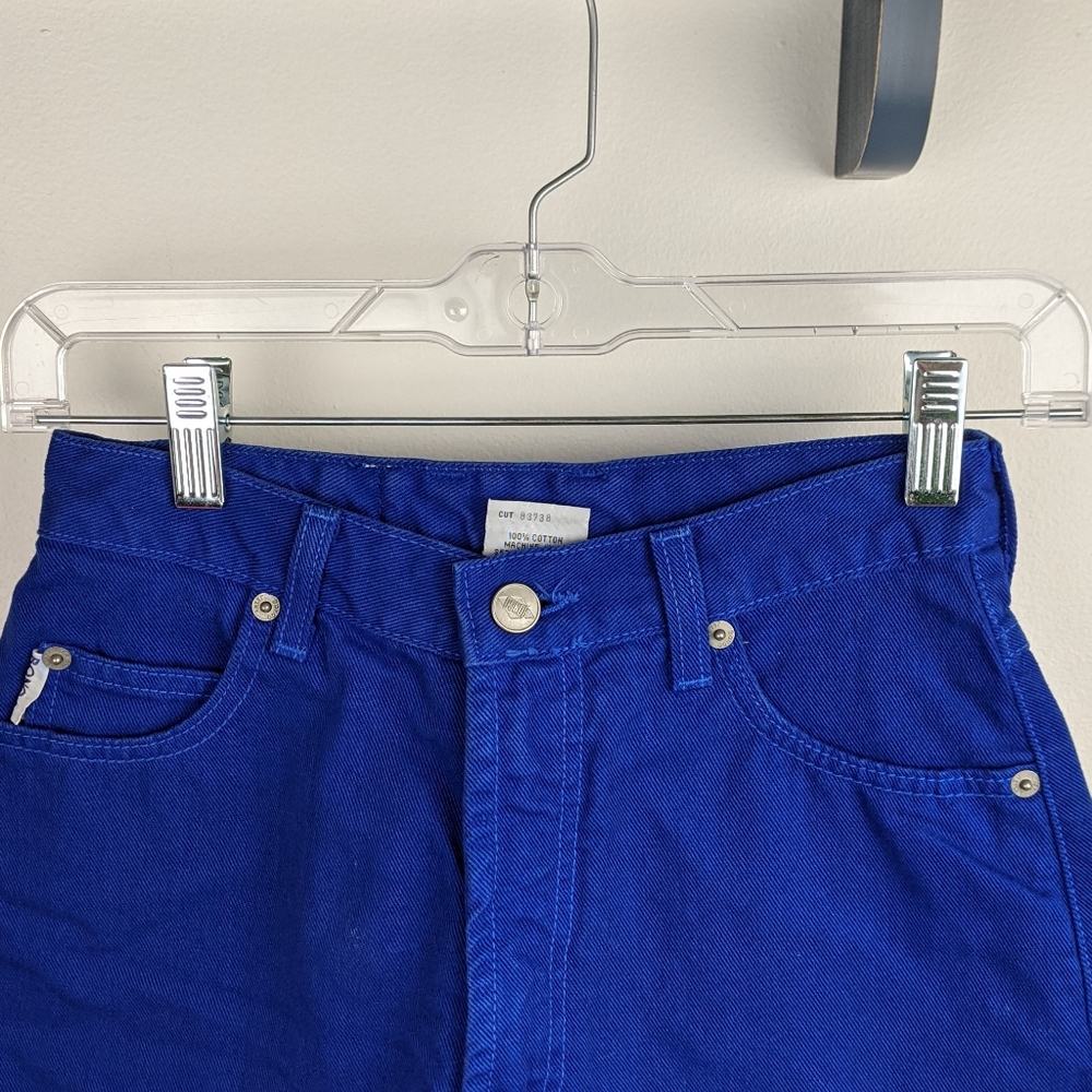 Vintage 90s Bongo Blue High Rise Jean Shorts - Picture 5 of 11